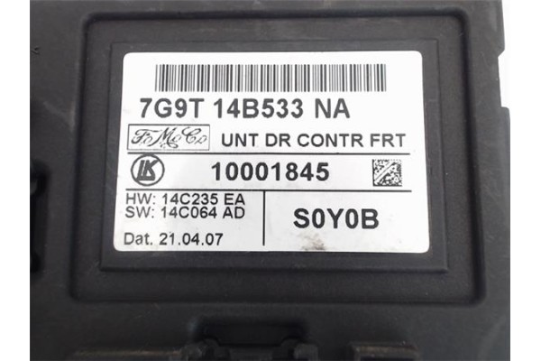 Recambio de centralita para ford mondeo iv 2.0 tdci referencia OEM IAM 7G9T14B533NA 10001845 