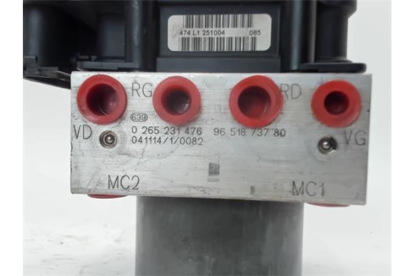 Recambio de nucleo abs para peugeot 307 (3a/c) 1.6 16v referencia OEM IAM 9651873780 0265231476 