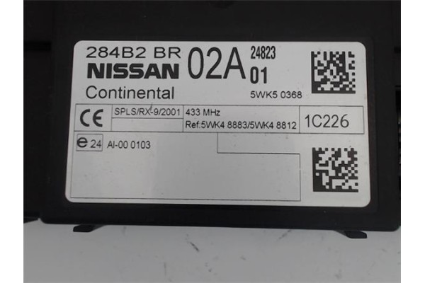 Recambio de centralita para nissan qashqai +2 (jj10) 1.6 dci referencia OEM IAM 284B2BR 5WK50368 