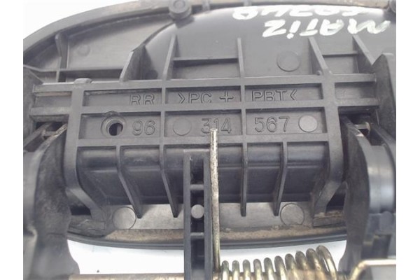 Recambio de maneta exterior trasero derecha para daewoo matiz 0.8 referencia OEM IAM 96314567  