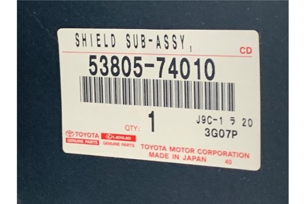 Recambio de pase rueda delantero derecho para toyota iq (nuj1/ngj1/kgj1) 1.0 básico referencia OEM IAM 5380574010  