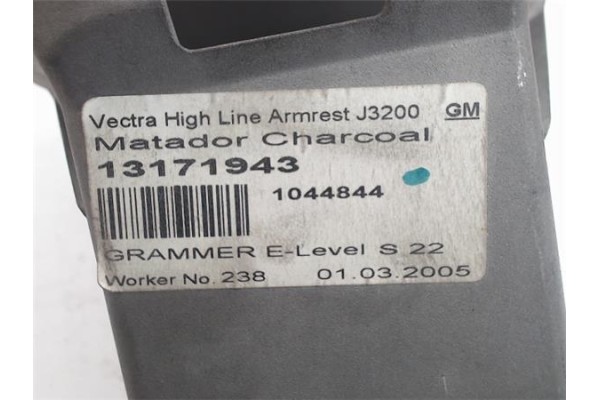 Recambio de reposabrazos para opel vectra c berlina referencia OEM IAM   