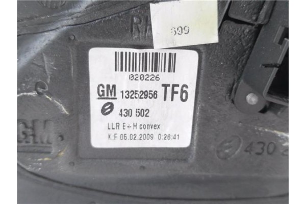 Recambio de retrovisor electrico derecho para opel astra h caravan 1.7 cosmo referencia OEM IAM 13253337  