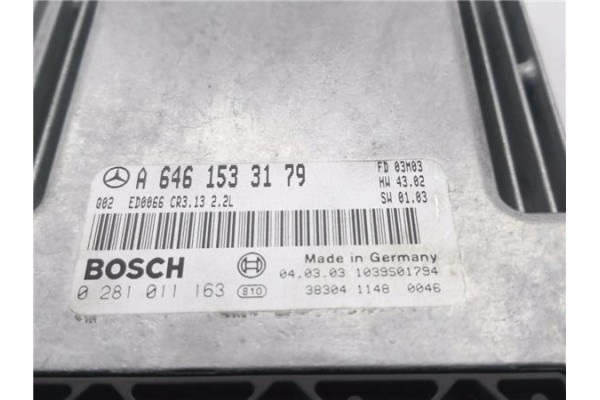 Recambio de centralita para mercedes-benz clase c (bm 203) sportcoupe 2.2 c 200 cdi (la) (203.707) referencia OEM IAM A646153317