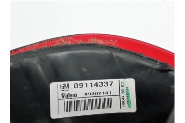 Recambio de piloto trasero derecho para opel corsa c 1.3 cdti referencia OEM IAM 09114337  