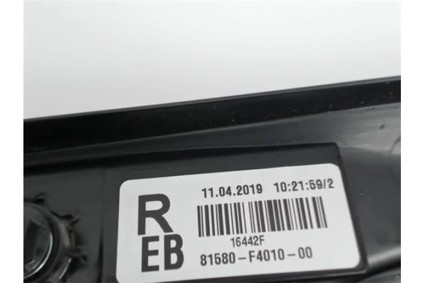 Recambio de piloto porton trasero derecho para toyota c-hr (x10) 2.0 hibrido referencia OEM IAM 81580F401000  
