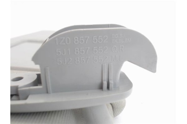 Recambio de parasol derecho para skoda fabia (5j2) 1.2 referencia OEM IAM 5j1857552  