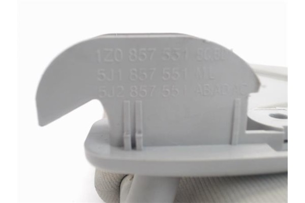 Recambio de parasol izquierdo para skoda fabia (5j2) 1.2 referencia OEM IAM 5j1857551  
