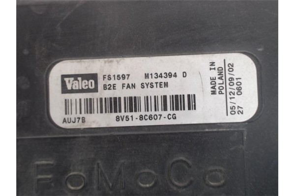 Recambio de electroventilador para ford fiesta vi 1.6 tdci referencia OEM IAM 8V518C607CG FS1597 2125430 , FORD | 8V518C607CK , 