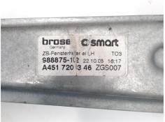 Recambio de mecanismo elevalunas delantero izquierdo para smart fortwo coupe 0.8 fortwo coupe cdi (33kw) (451.300) referencia OE