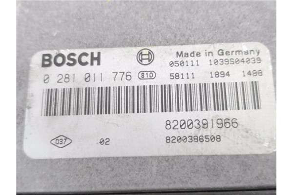 Recambio de centralita para renault megane ii sedán (lm0/1_) 1.9 dci (lm0g, lm1g, lm2c) referencia OEM IAM 8200391966 0281011776