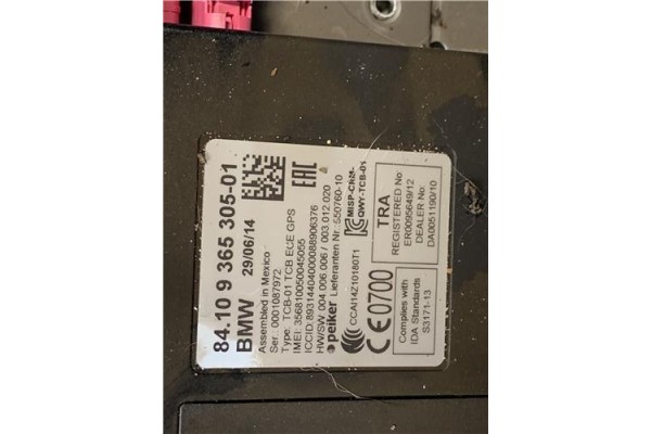 Recambio de centralita para bmw serie 1 berlina 5p (f20) 2.0 116d referencia OEM IAM 8410936530501 1087972 