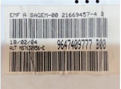 Recambio de reloj horario para peugeot 206 1.4 i referencia OEM IAM 9647409777  