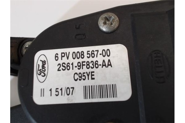 Recambio de pedal acelerador para ford fiesta v (jh_, jd_) 1.6 16v referencia OEM IAM 2S619F836AA 6PV00856700 2S619F836AB , FORD