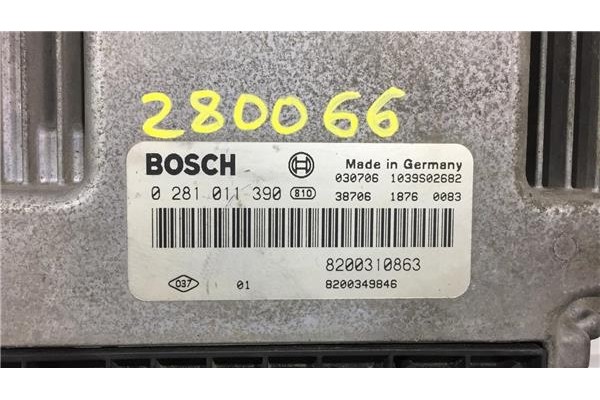 Recambio de centralita para renault megane ii (bm0/1_, cm0/1_) 1.9 dci (bm0g, cm0g) referencia OEM IAM 8200310863 0281011390 