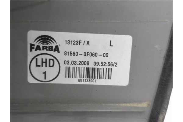 Recambio de piloto trasero izquierdo para toyota corolla verso (r1) 2.2 d-4d referencia OEM IAM 815610F060  