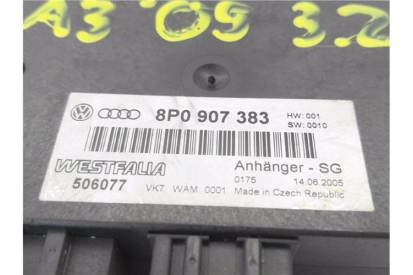Recambio de centralita para audi a3 (8p1) 3.2 ambition quattro referencia OEM IAM 8P0907383  