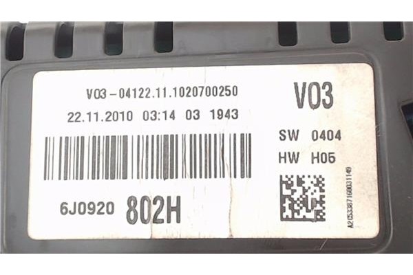 Recambio de cuadro completo para seat ibiza berlina (6j5) 1.6 tdi referencia OEM IAM 6J0920802H  