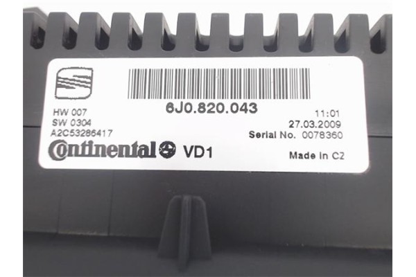 Recambio de mandos climatizador para seat ibiza berlina (6j5) 1.9 tdi referencia OEM IAM   