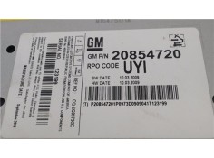 Recambio de radio / cd para opel insignia berlina 2.0 cdti referencia OEM IAM 20854720  