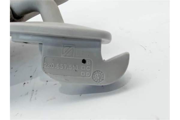 Recambio de parasol izquierdo para volkswagen caddy (2k) 1.9 kombi referencia OEM IAM 2K0857551D 2F4  