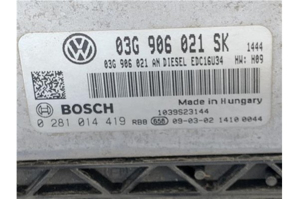Recambio de centralita para seat altea (5p1) 1.9 tdi referencia OEM IAM 3G906021SK 0281014419 