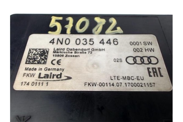 Recambio de centralita para audi rs3 sportback (8vf) 2.5 tfsi quattro referencia OEM IAM 4N0035446  