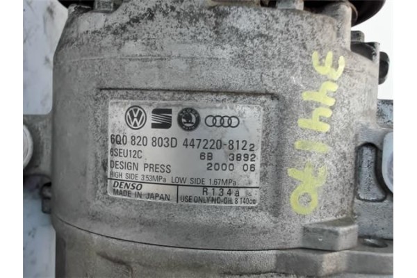 Recambio de compresor aire acond. para skoda fabia (6y2/6y3) 1.4 referencia OEM IAM 6Q0820803D 447220812 