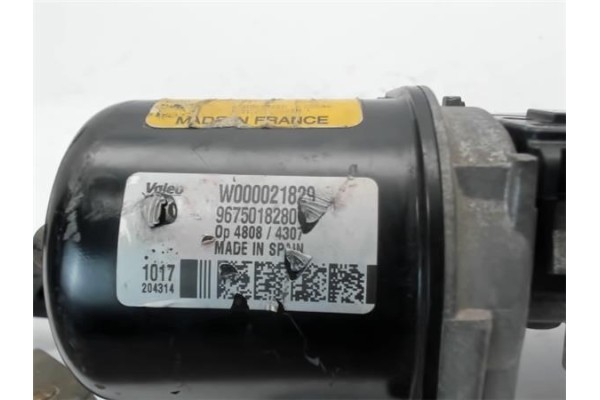 Recambio de motor limpiaparabrisas delantero para citroen c-elysée 1.6 exclusive referencia OEM IAM 9675018280 W000021829 