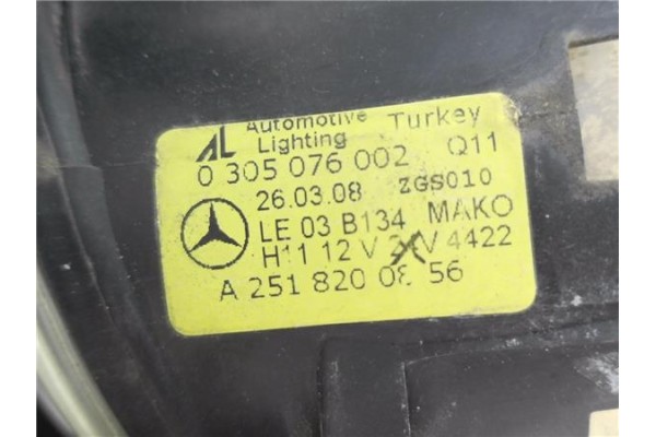 Recambio de faro antiniebla derecho para mercedes-benz clase a (bm 169) 2.0 a 180 cdi (169.007) referencia OEM IAM A2518200856 A