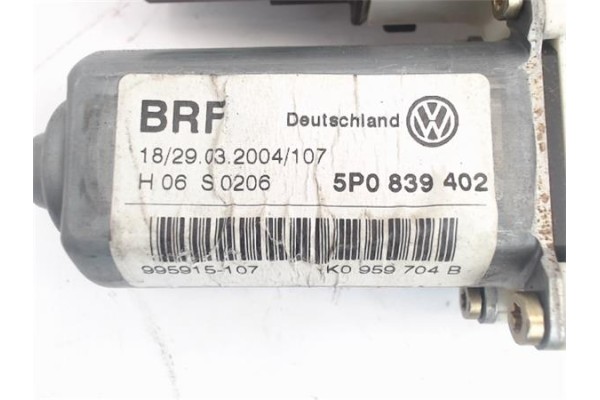 Recambio de mecanismo elevalunas trasero derecho para seat altea (5p1) 1.9 tdi referencia OEM IAM 5P0839402  