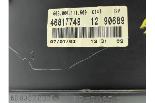 Recambio de cuadro completo para fiat i doblo (223) cargo 1.9 jtd (223zxe1a) referencia OEM IAM 468177491290689 503000111500 