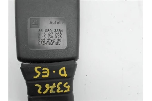 Recambio de enganche cinturon para opel astra h berlina 1.7 cdti referencia OEM IAM 330803354  