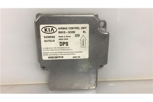 Recambio de centralita airbag para kia sorento (bl) 2.5 crdi referencia OEM IAM 959103E200 5WK43245 