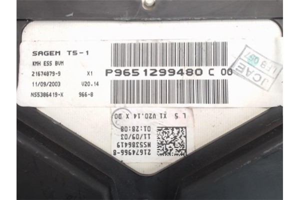 Recambio de cuadro completo para peugeot 307 break (3e) 2.0 referencia OEM IAM p9651299480c  