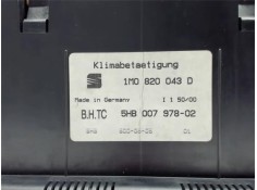 Recambio de mandos climatizador para seat leon (1m1) 1.9 tdi referencia OEM IAM 1M0820043D 5HB007978 