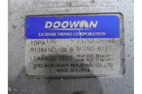 Recambio de compresor aire acond. para kia carnival 2.9 td referencia OEM IAM 10PA17G 1321525500 5C2920117 DOOWAN 