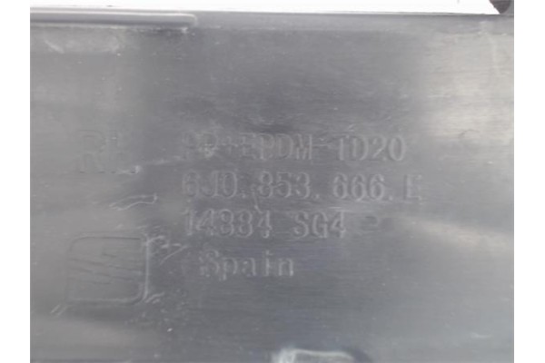 Recambio de rejilla paragolpes delantero derecha para seat ibiza (6p1) 1.0 style referencia OEM IAM 6J0853666E  