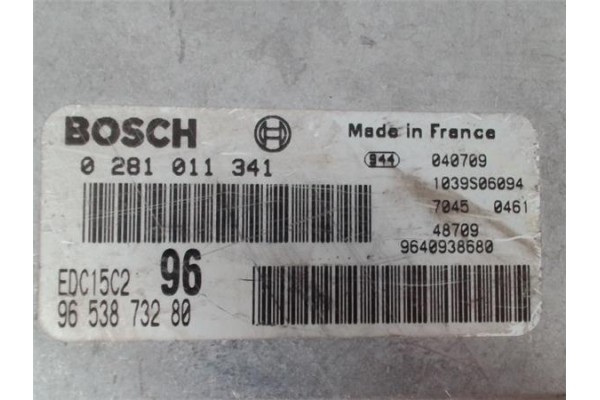 Recambio de centralita para peugeot 307 (3a/c) 2.0 hdi 90 referencia OEM IAM 9653873280 0281011341 
