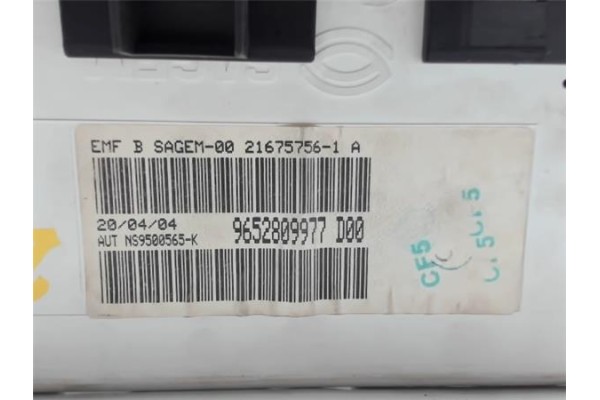 Recambio de reloj horario para peugeot 307 (3a/c) 1.6 16v referencia OEM IAM 9652809977  