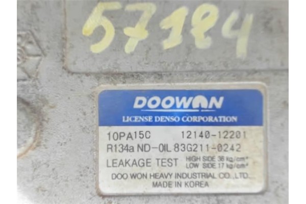 Recambio de compresor aire acond. para kia rio (bc) 1.3 referencia OEM IAM 1214012201 10PA15C 