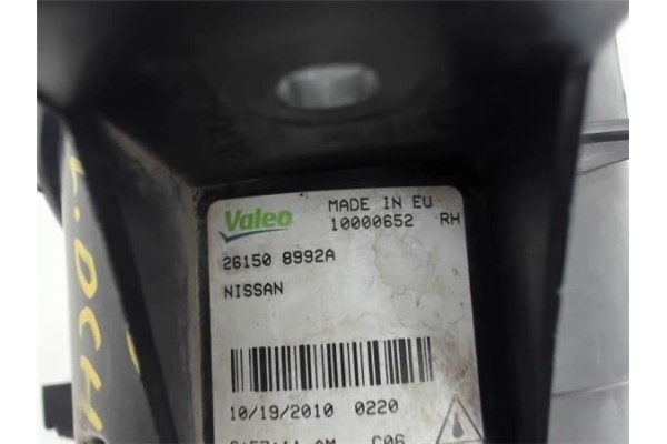 Recambio de faro antiniebla derecho para nissan qashqai +2 (jj10) 1.5 acenta referencia OEM IAM 261508992A  