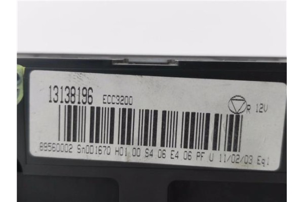 Recambio de mandos climatizador para opel vectra c berlina 2.2 club referencia OEM IAM 13138196 89560002 