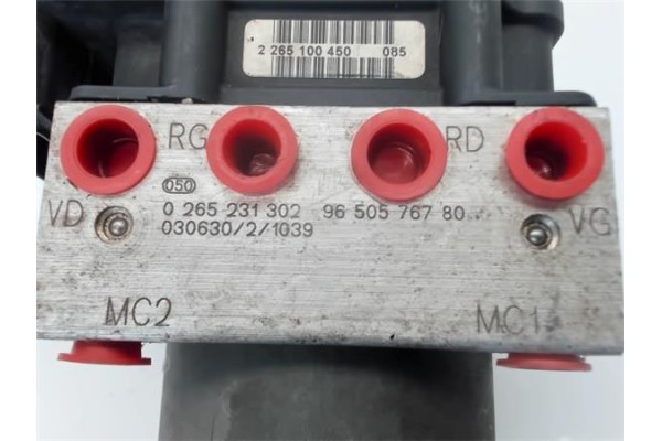 Recambio de nucleo abs para peugeot 307 break (3e) 1.6 16v referencia OEM IAM 9650576780 0265231302 