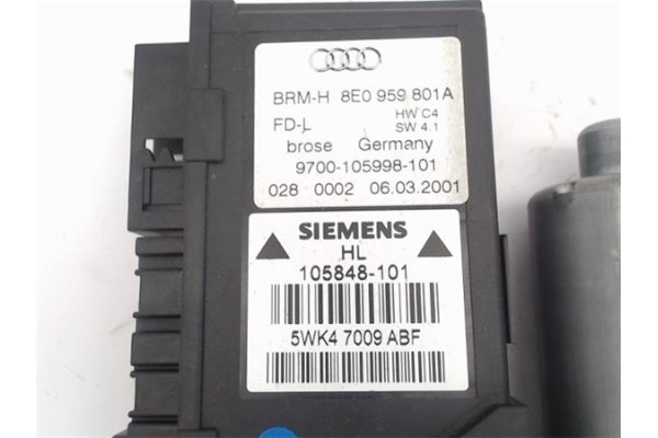 Recambio de motor elevalunas trasero izquierdo para audi a4 berlina (8e) 1.8 t referencia OEM IAM 8E0959801A  