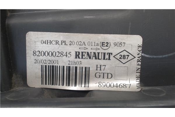 Recambio de faro delantero izquierdo para renault laguna ii (bg0) referencia OEM IAM 8200002845 89900417 