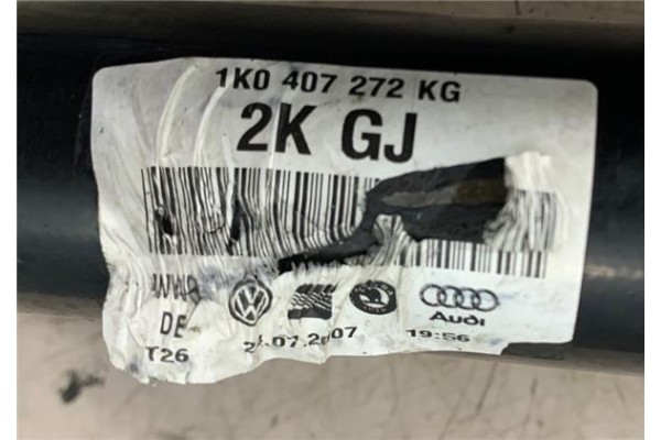 Recambio de palier delantero derecho para volkswagen touran (1t1) 2.0 tdi referencia OEM IAM 1K0407272KG BDS1037 1K0407272ER , A