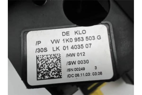 Recambio de anillo contacto volante para volkswagen golf v (1k1) 1.9 tdi referencia OEM IAM 1K0959653 1K0953503G 1K0959653C , AU
