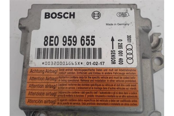 Recambio de centralita airbag para audi a4 berlina (8e) 1.8 t referencia OEM IAM 8e0959655  