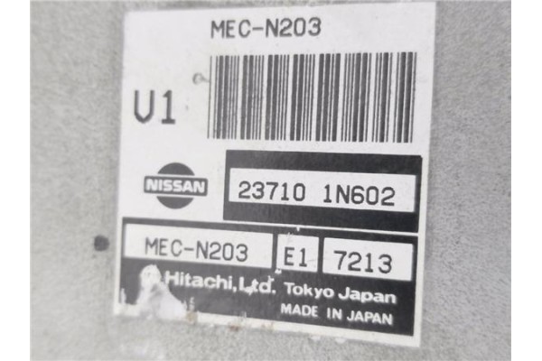 Recambio de centralita para nissan almera (n15) 1.6 referencia OEM IAM 237101N602 MECN203 